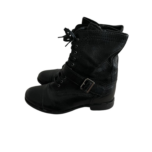 Prada Leather Combat Boots Size 37/6 - Picture 2 of 6